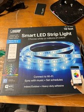 Feit Electric Smart LED Strip Light 16 ft RGBW Wi-Fi App/Voice w/ Remote picture