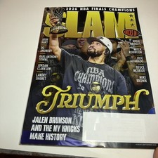 JANEN BRUNSON Slam Magazine Aug 2026 NY KNICKS TRIUMPH Champions OLIVIA MILES picture