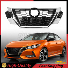 Fits For Nissan Sentra 2020 2021 2022 2023 Chrome Front Grille 62310-6LD0B Black picture