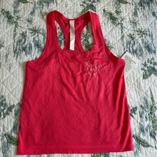 Lululemon Swiftly Tech Racerback Tank 2.0 Race 6 Glaze Pink Shaka Hawaii White picture