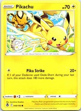 Pokemon TCG Pikachu 049/195 SWSH12: Silver Tempest SWSH12 Common NM picture