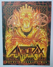 Anthrax Hand Signed Numbered Poster - 2026 Tour - Scott Charlie Frank Joey Jon picture
