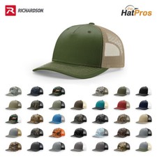 Richardson 112PFP 5 Panel Trucker Hat Snapback Mesh Back Rope Cap Adjustable picture
