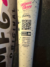 Combat Minus Three Youth Baseball Bat 32 in 29 oz 2 5/8 in Barrel White/Pink picture