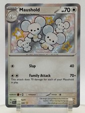 Maushold 210/091 Paldean Fates Baby Shiny Holo Rare Pokémon Card TCG NM/M picture