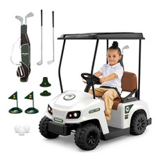 Kid Trax 12V Golf Cart Ride-On Electric Toy Car Kids 3+ Golf Set 2.3 MPH picture