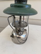 Vintage Coleman 220B Dual Mantle Instant Lite Lantern Pat. 6-25-1929, Big Hat picture