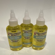 Lot Of 3 Hollywood Beauty Biotin Oil 2 fl oz 100% Natural Oil Blend Hair Growth picture