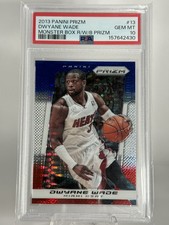 2013-14 Panini Prizm Dwyane Wade Red White Blue Prizm #13 PSA 10 GEM MT Miami He picture