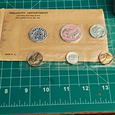 U.S. Mint 1955 Proof Coin Mint Set Philadelphia P w/ Original Packaging picture