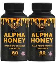 ( 2 Pack ) Alpha Honey Male Performance Capsules, AlphaHoney Capsules Supplement picture