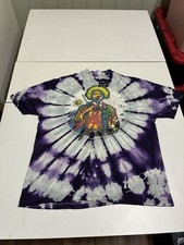 Vintage Jimi Hendrix Shirt XL Purple Tie Dye Fat Cats In Atlantis Psychedelic 80 picture