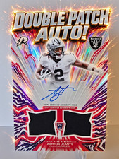 Topps 2025 Resurgence Ashton Jeanty Amped Up Rookie Double Patch Auto *BONUS* picture