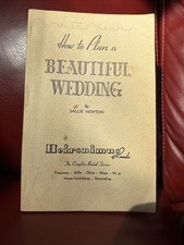 Vintage 1958 How to Plan a Beautiful Wedding Sallie Newton Heironimus Roanoke VA picture
