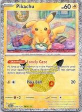 Pikachu 028/128 Holo Pikachu Rare ME: 30th Celebration Pokemon Near Mint picture