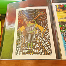 Jim Pollock Neo Metallic Bronze Variant Linocut Art Print Phish Signed /450 picture
