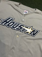 Vintage Houston Astros Stitched Jersey Astrodome Patch Made In USA Rare Y2K 2000 picture