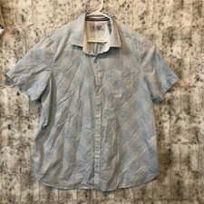 Original Penguin Munsingwear Mens XXL Button Up Short Sleeve Shirt Geometric picture