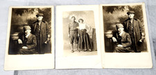 Lot 3 Antique RPPC Photos Joplin Carterville MO Eaton Family History Tragedy TB picture