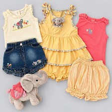 Vintage Gymboree Summer Safari Tons of Fun HTF Elephant 6pc Lot 6-24M 2006 picture