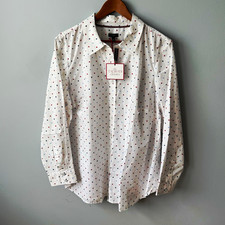 NWT Talbots The Classic Casual Shirt Multi-Color Clip Dots Polka Dot Size 2X picture
