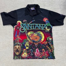 Vintage CARLOS By Carlos Santana Shaman Psychedelic Button Up picture