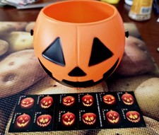 USPS 20 HALLOWEEN JACK O LANTERN FOREVER USPS STAMPS 2015 BOOKLET  picture
