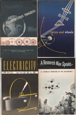 4 General Motors Booklets/Pamphlets 1934, 1939, 1940, 1950, Nice picture