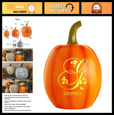 Personalized Halloween Pumpkin - Custom Jack O'Lantern with Name - Fall Decor - picture