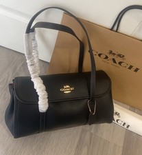 COACH CDB05 Birdget Fashion Women's Satchel Bag Biret Black-Free delivery picture