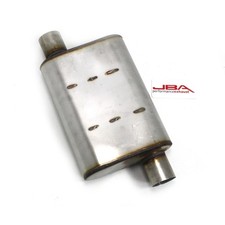 Performance Muffler Chambered 2.5in Inlet Offset Offset Stainless JBA 40-251300 picture