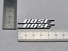 Bose Speaker Badge Logo Emblem Premium Silver Pair With Self Stick Adhesive  picture