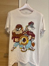 Washington Redskins Looney Tunes 90s Rare Design White T shirt HN8338 picture