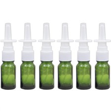 SYBL 6Pcs 10ml/0.34oz Glass Nasal Spray Bottles - Portable 10ml/0.34oz, Green picture