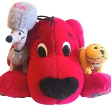 Clifford The Big Red Dog Plush T-Bone & Cleo Vintage 2002 Scholastic 12
