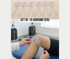 360° ISOM Goniometer Protractor Ruler Physical Therapy Tool Set of 10 picture