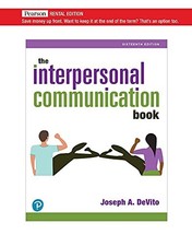 The Interpersonal Communication Book 16TH EDITION by Joseph A. DeVito PB IN picture