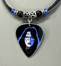 Handmade KISS Ace Frehley aluminum Guitar Pick Necklace picture