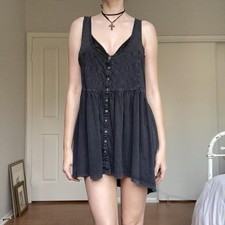 Free People 100% Cotton Brooke Tunic Dress L picture