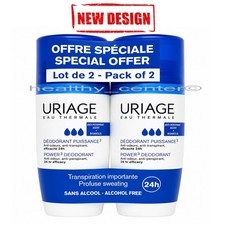 2 X Uriage Power 3 Anti-Odor Antiperspirant Roll On Deodorant 50ml Exp 02/2029 picture