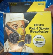 vintage Binks paint spray respirator part # 40-917 / NIB NEW picture