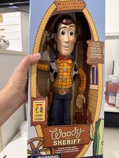 NEW💥Disney Parks WDW Pixar Toy Story Sheriff Woody Doll Talking Action Figure picture