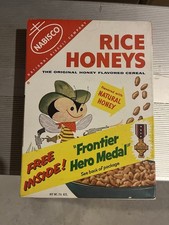 1950s Nabisco Rice Honeys Cereal Box Unopened picture