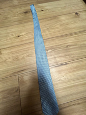 Brioni Men's Gray Silk Geometric Woven Tie Necktie w/ Logo Accent picture