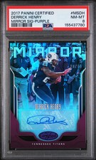 2017 Panini Certified Mirror Signatures Derrick Henry Purple 10/10 #MSDH PSA 8 picture