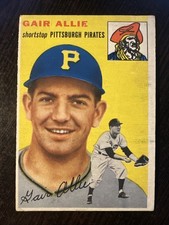 1954 TOPPS #179 GAIR ALLIE RC PIRATES VG-EX *Hot Corner Vintage* C picture
