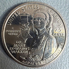 2024-D Dr. Mary Edwards Walker quarter error “In Cod We Trust” picture