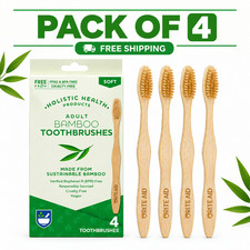 Rite Aid Adult Bamboo Toothbrushes, 4 Pack picture