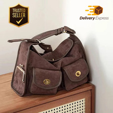 Casual Commuter Large Capacity Suede Pillow Bag Single Shoulder Crossbody Bag picture