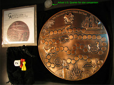 Palau 2015 Treasure of the Cruel Captain Copper Board Game Coin 180mm - SCARCE picture